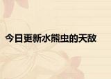 今日更新水熊虫的天敌