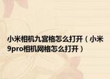 小米相机九宫格怎么打开（小米9pro相机网格怎么打开）