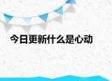 今日更新什么是心动