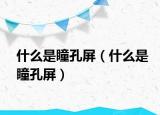 什么是瞳孔屏（什么是瞳孔屏）