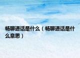畅聊通话是什么（畅聊通话是什么意思）