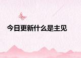 今日更新什么是主见