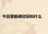 今日更新佛印卐叫什么