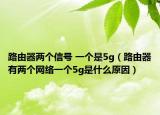 路由器两个信号 一个是5g（路由器有两个网络一个5g是什么原因）