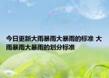 今日更新大雨暴雨大暴雨的标准 大雨暴雨大暴雨的划分标准