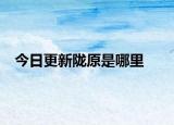 今日更新陇原是哪里
