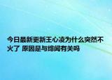 今日最新更新王心凌为什么突然不火了 原因是与绯闻有关吗