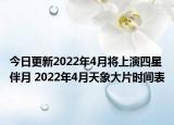 今日更新2022年4月将上演四星伴月 2022年4月天象大片时间表