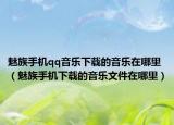 魅族手机qq音乐下载的音乐在哪里（魅族手机下载的音乐文件在哪里）