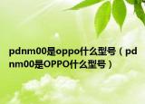 pdnm00是oppo什么型号（pdnm00是OPPO什么型号）