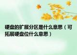 硬盘的扩展分区是什么意思（可拓展硬盘位什么意思）