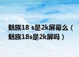 魅族18 s是2k屏幕么（魅族18s是2k屏吗）