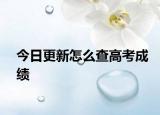 今日更新怎么查高考成绩