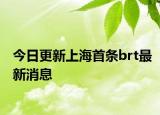 今日更新上海首条brt最新消息