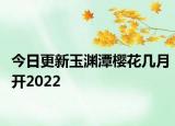今日更新玉渊潭樱花几月开2022