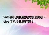 vivo手机关机键失灵怎么关机（vivo手机关机键在哪）