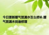 今日更新暖气管漏水怎么修补,暖气管漏水找谁修理