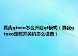 真我gtneo怎么开启gt模式（真我gtneo定时开关机怎么设置）