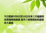 今日更新5月8日至10日未来三天福建将连遭强降雨侵袭 南平三明等局地有暴雨或大暴雨