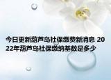 今日更新葫芦岛社保缴费新消息 2022年葫芦岛社保缴纳基数是多少