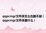 qqpcmgr文件夹怎么也删不掉（qqpcmgr文件夹是什么）