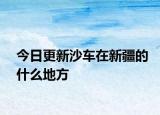 今日更新沙车在新疆的什么地方