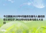 今日更新2022年8月最适合属马人最佳的动土好日子 2022年8月生肖马动土大吉日