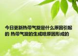 今日更新热带气旋是什么原因引起的 热带气旋的生成啥原因形成的