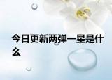 今日更新两弹一星是什么