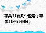 苹果11有几个型号（苹果11有红外吗）