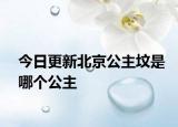 今日更新北京公主坟是哪个公主