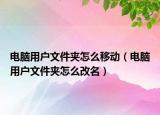电脑用户文件夹怎么移动（电脑用户文件夹怎么改名）