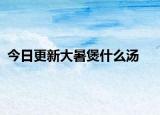 今日更新大暑煲什么汤