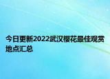 今日更新2022武汉樱花最佳观赏地点汇总
