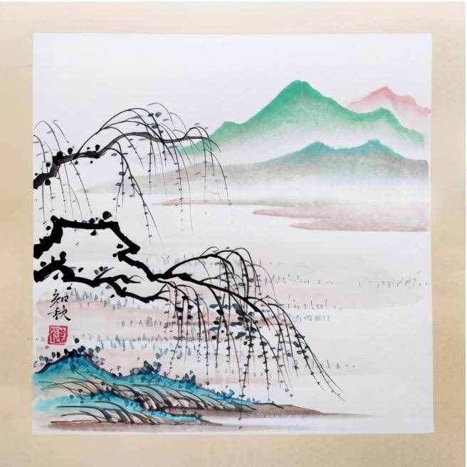 免费教学国画，零基础也可以的