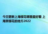 今日更新上海樱花哪里最好看 上海赏樱花的地方2022
