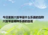今日更新六弦琴是什么乐器的别称 六弦琴是哪种乐器的别名