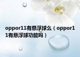 oppor11有悬浮球么（oppor11有悬浮球功能吗）