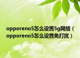 opporeno5怎么设置5g网络（opporeno5怎么设置免打扰）