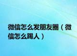 微信怎么发朋友圈（微信怎么踢人）