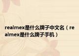 realmex是什么牌子中文名（realmex是什么牌子手机）