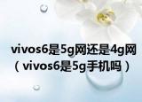 vivos6是5g网还是4g网（vivos6是5g手机吗）