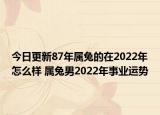 今日更新87年属兔的在2022年怎么样 属兔男2022年事业运势