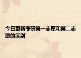 今日更新考研第一志愿和第二志愿的区别