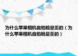 为什么苹果相机自拍脸是歪的（为什么苹果相机自拍脸是歪的）