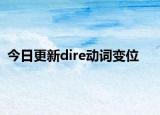 今日更新dire动词变位