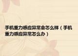 手机重力感应异常会怎么样（手机重力感应异常怎么办）