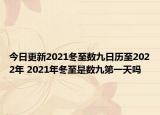 今日更新2021冬至数九日历至2022年 2021年冬至是数九第一天吗