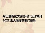 今日更新武大的樱花什么时候开2022 武大看樱花要门票吗