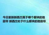 今日更新新西兰属于哪个板块的地震带 新西兰处于什么板块的地震带